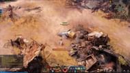 A player is opening a chest on Golden Wave Island (Image via Smilegate)